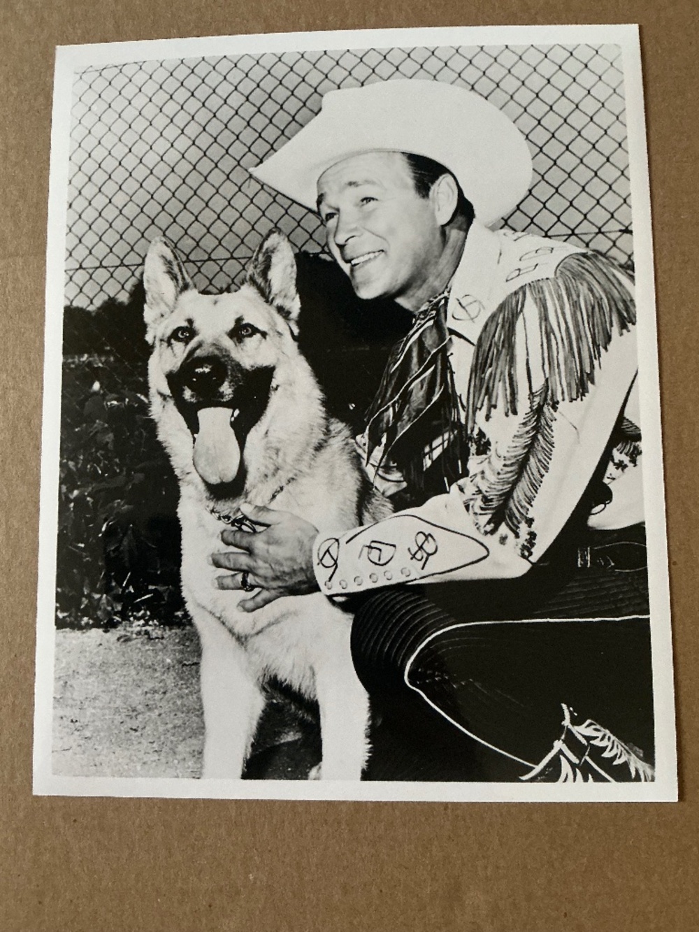 Vintage Roy Rogers Bullet Glossy 8x10 Photo Reprint